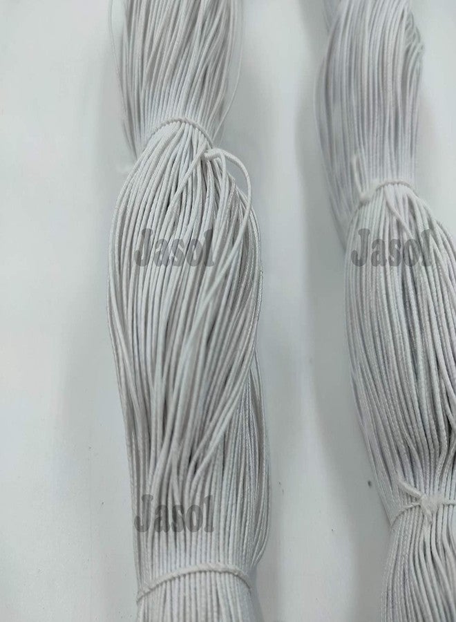 Jasol Bobbin Elastic Thread Pack of 2 Thread Elastic Roll Strong Bobbin Elastic Thread (White) - Image 3
